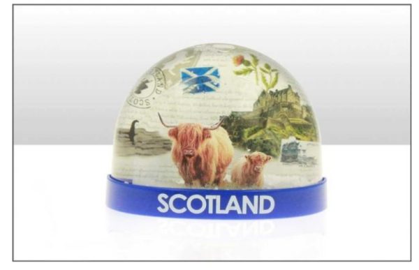 Scotland Collage Plastic Snowstorm Magnet