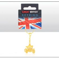 Coronation Carriage Metal Die Cast Keyring