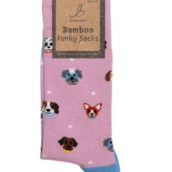 FUNKY BAMBOO SOCKS – PERFECT PUPPIES, SIZE 4-7
