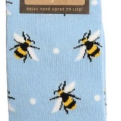 FUNKY BAMBOO SOCKS – BUMBLE BEES, SIZE 4-7