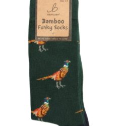 FUNKY BAMBOO SOCKS – COUNTRY PHEASANT, SIZE 4-7