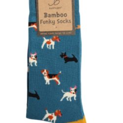 FUNKY BAMBOO SOCKS – DOGGY DIVAS, SIZE 4-7