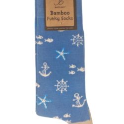 FUNKY BAMBOO SOCKS – NAUTICAL, SIZE 6-11