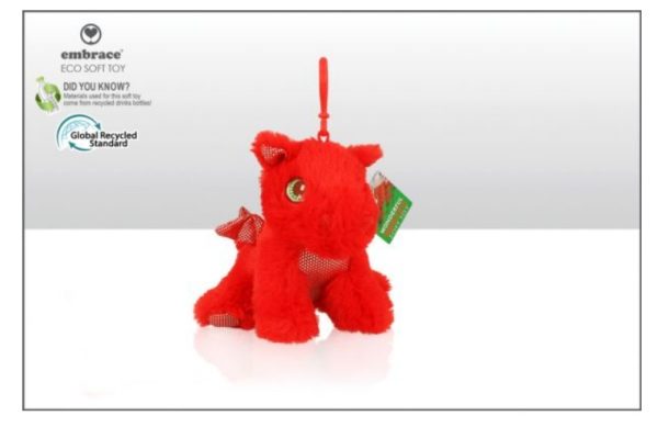 Wales Dragon Soft Toy Keyring