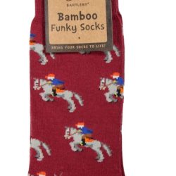 FUNKY BAMBOO SOCKS – HORSE & RIDER, SIZE 4-7