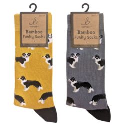 FUNKY BAMBOO SOCKS – SHEEP DOG, ASSORTED, SIZE 4-7