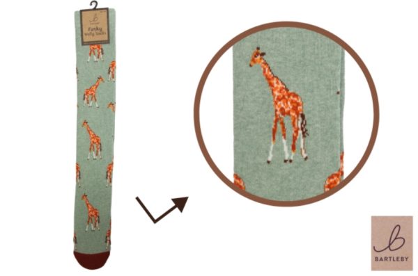 LADIES WELLY SOCKS - GERRY GIRAFFE