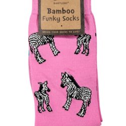 FUNKY BAMBOO SOCKS – ZIGGY ZEBRA, SIZE 4-7