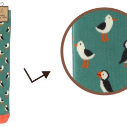 LADIES WELLY SOCKS – SEAGULL/PUFFIN