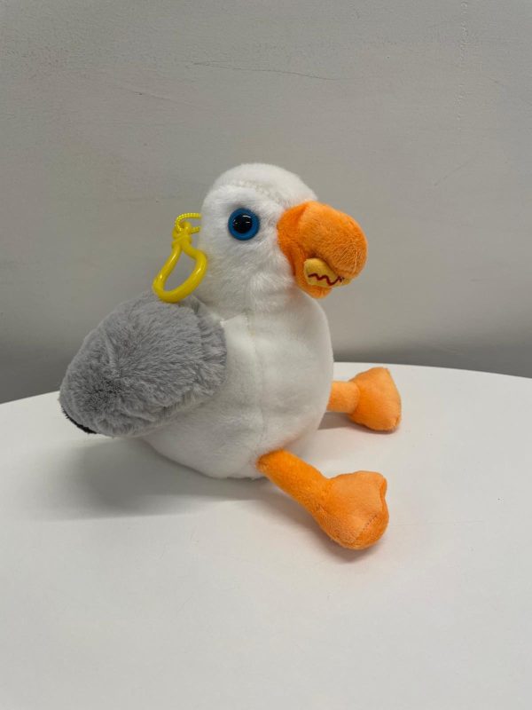 Seagull with Chip Plush Keyring