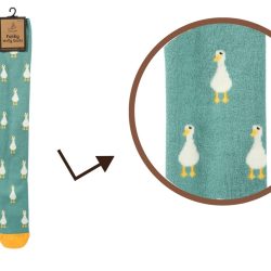 LADIES WELLY SOCKS – WHITE DUCK